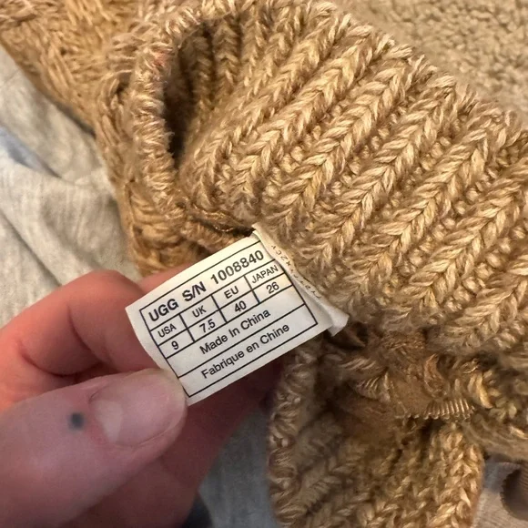 UGG Tan Knit Boots - Picture 4 of 5